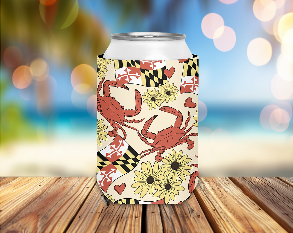 Maryland Crab - Can Coozie