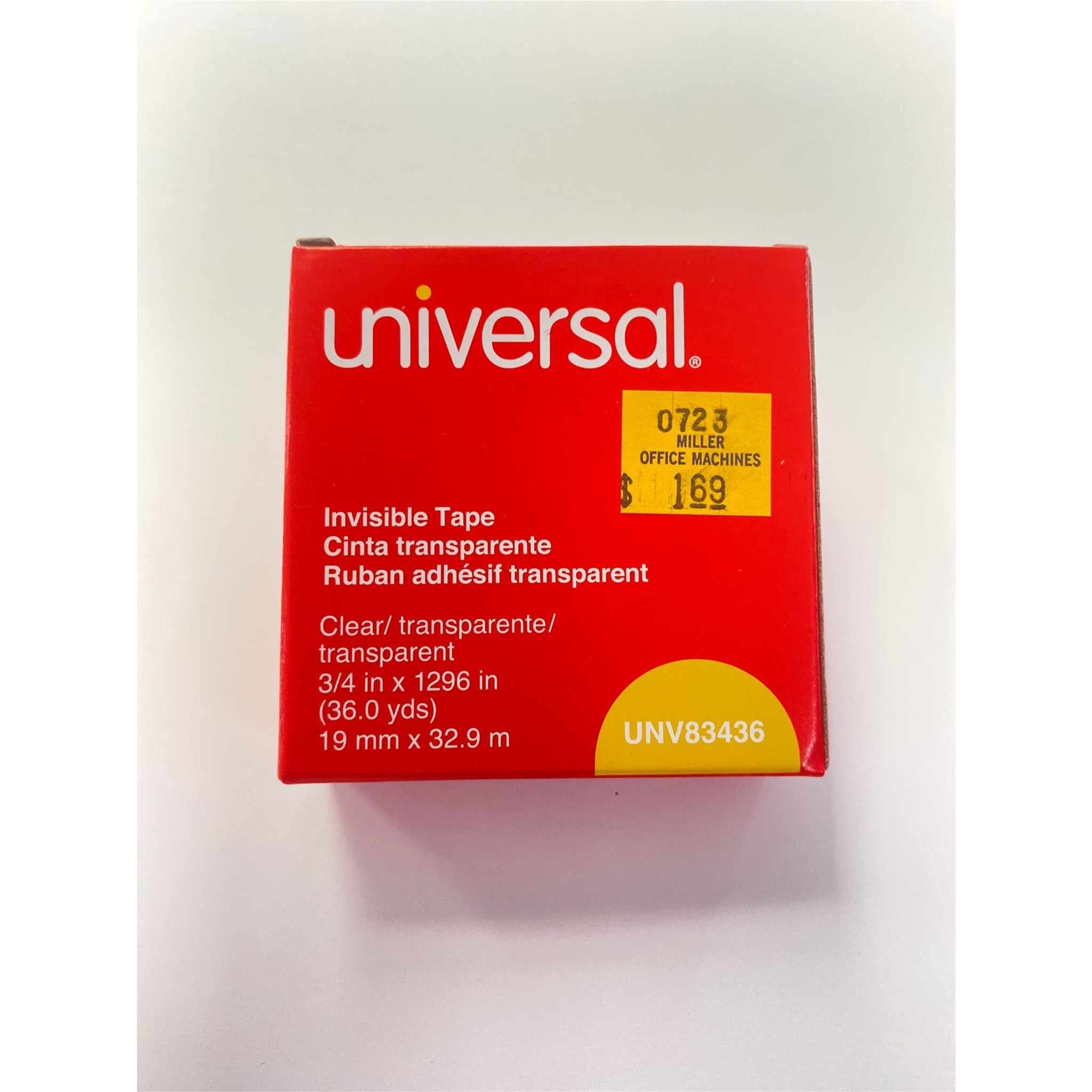 Invisible Tape, 1" Core