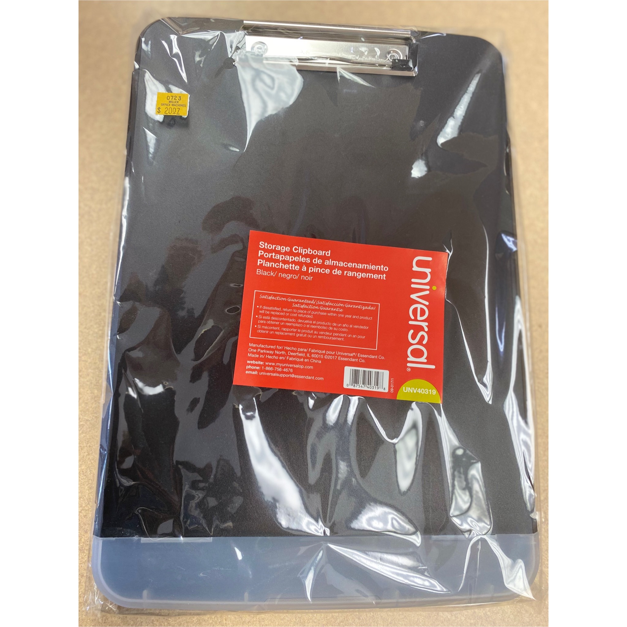 Storage Clipboard with Pen Compartment, Holds 8.5 x 11 Sheet