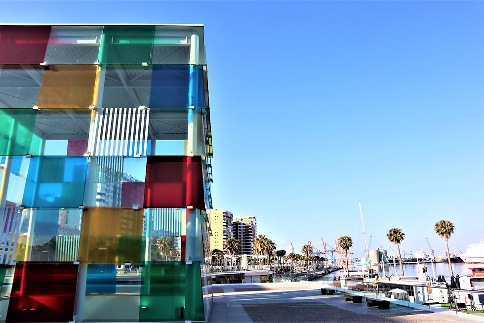 Spanien Málaga Hafen Centre Pompidou Málaga