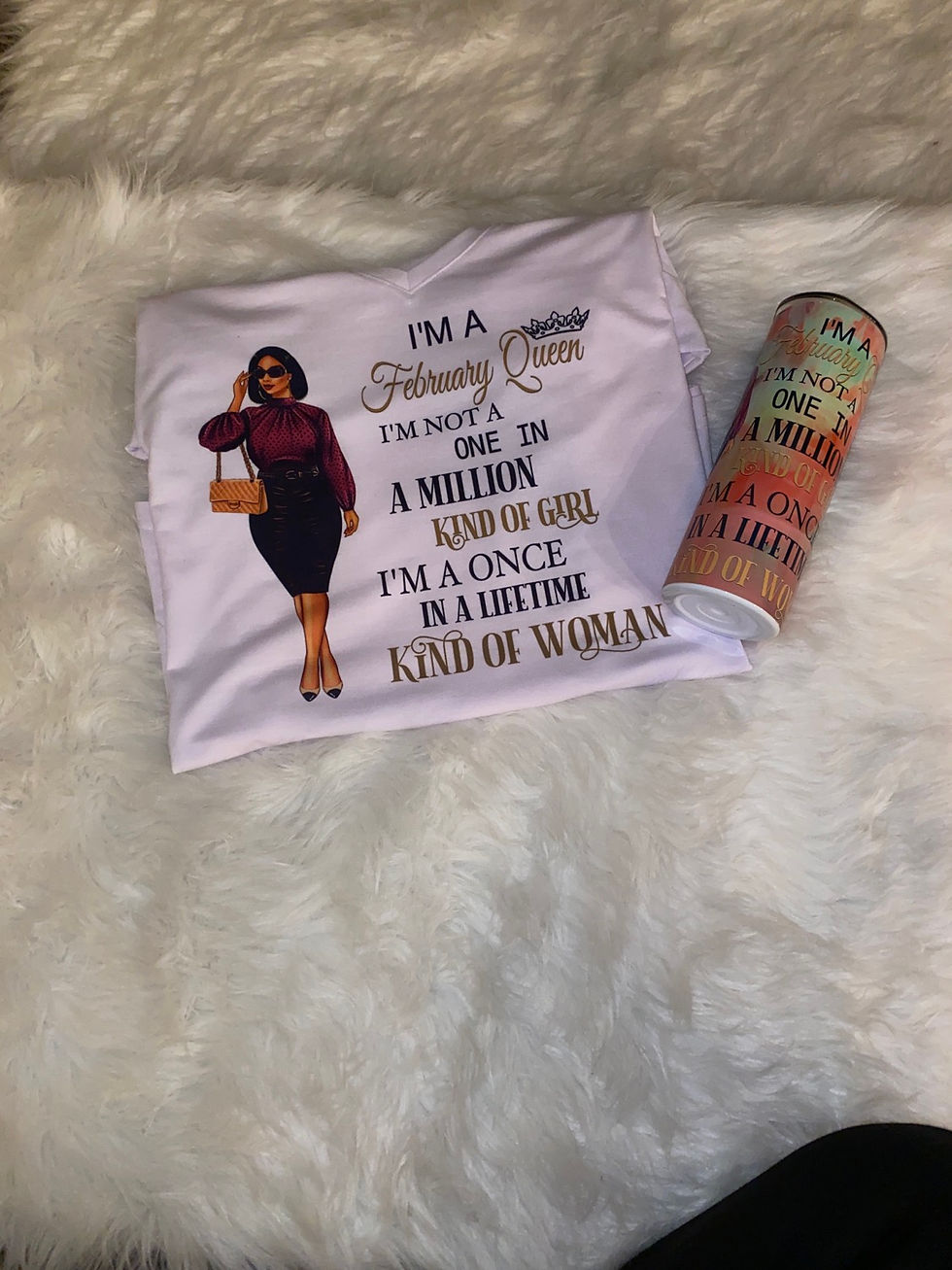 Thumbnail: Birthday Queen T-shirt and Tumbler set