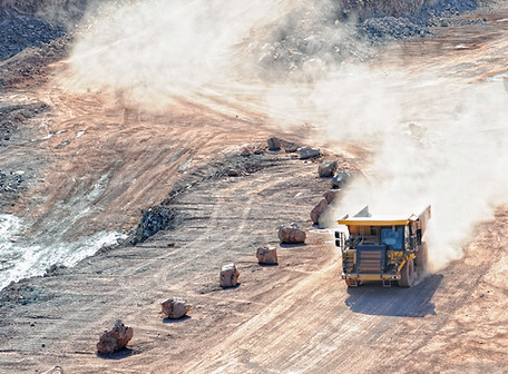 tractor on construction site