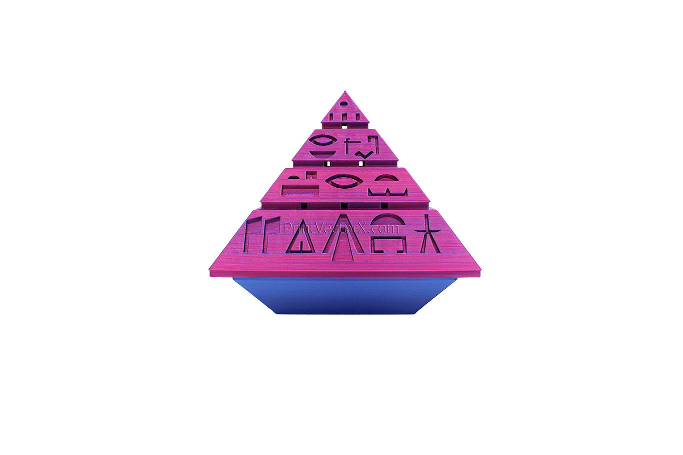 Opslag Pyramide Met Hiërogliefen