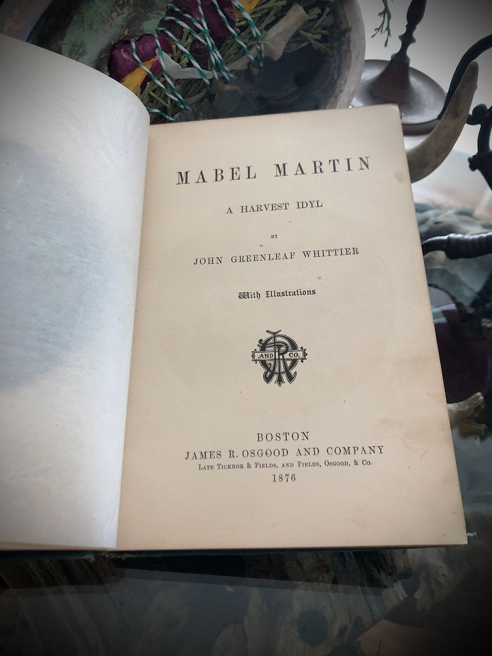 Thumbnail: 1876 MABEL MARTIN - A HARVEST IDYL (Daughter of a Salem Witch)