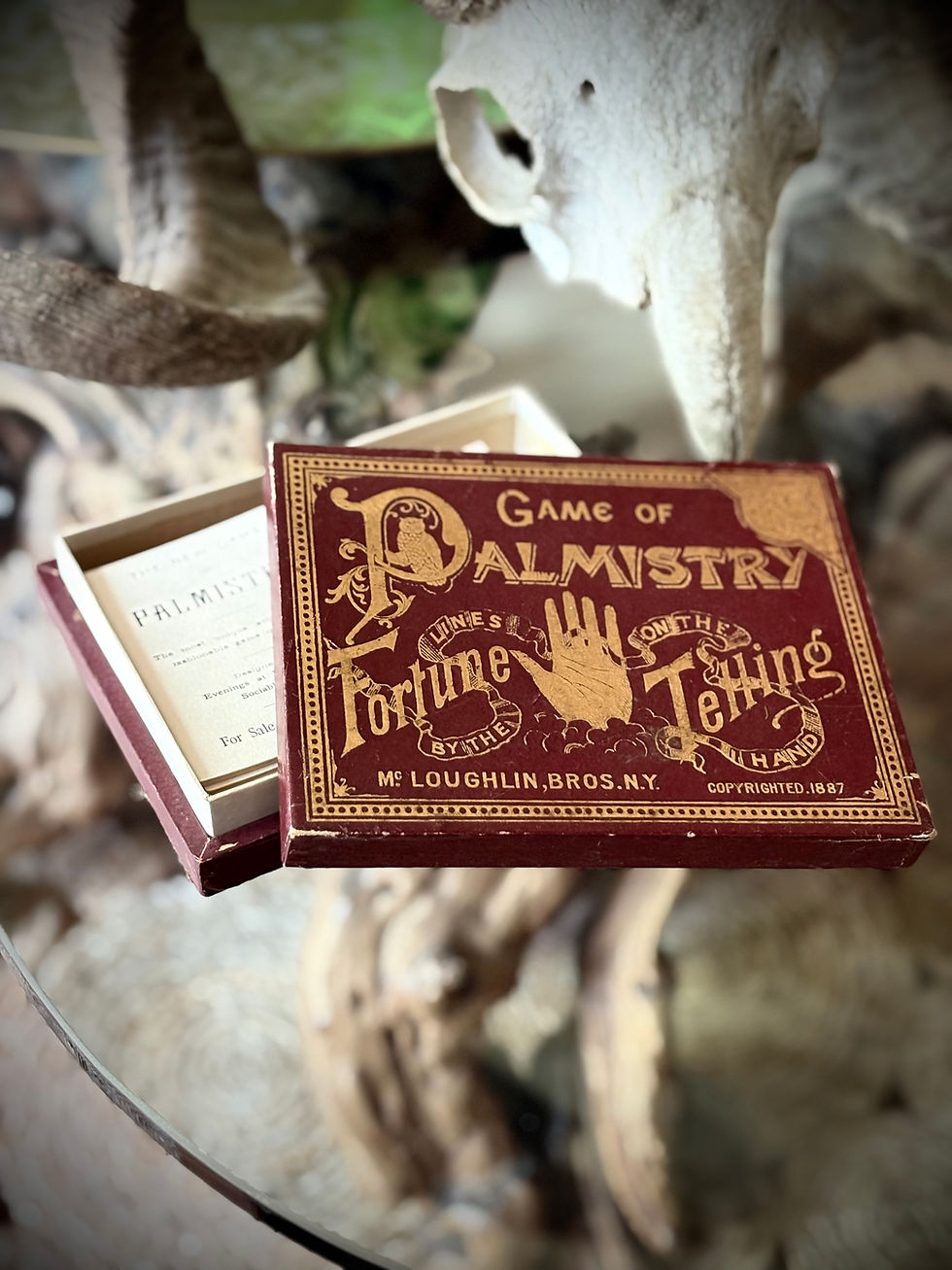 Thumbnail: 1887 PALMISTRY FORTUNE TELLING CARDS - RARE McLOUGHLIN ORIGINAL