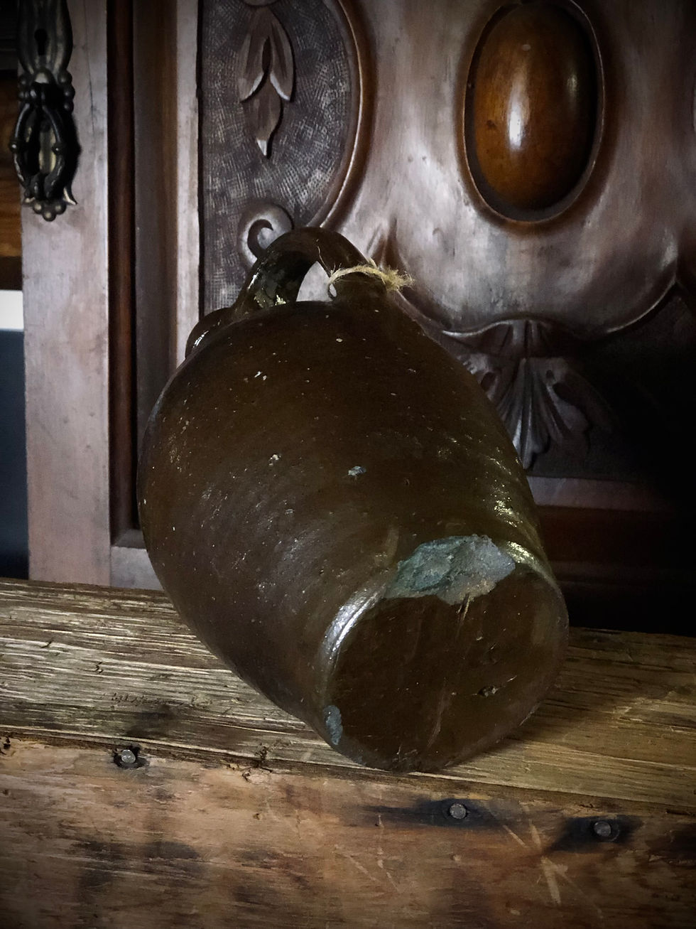 Thumbnail: PETITE BROWNWARE VESSEL – OIL & WATER MAGIC