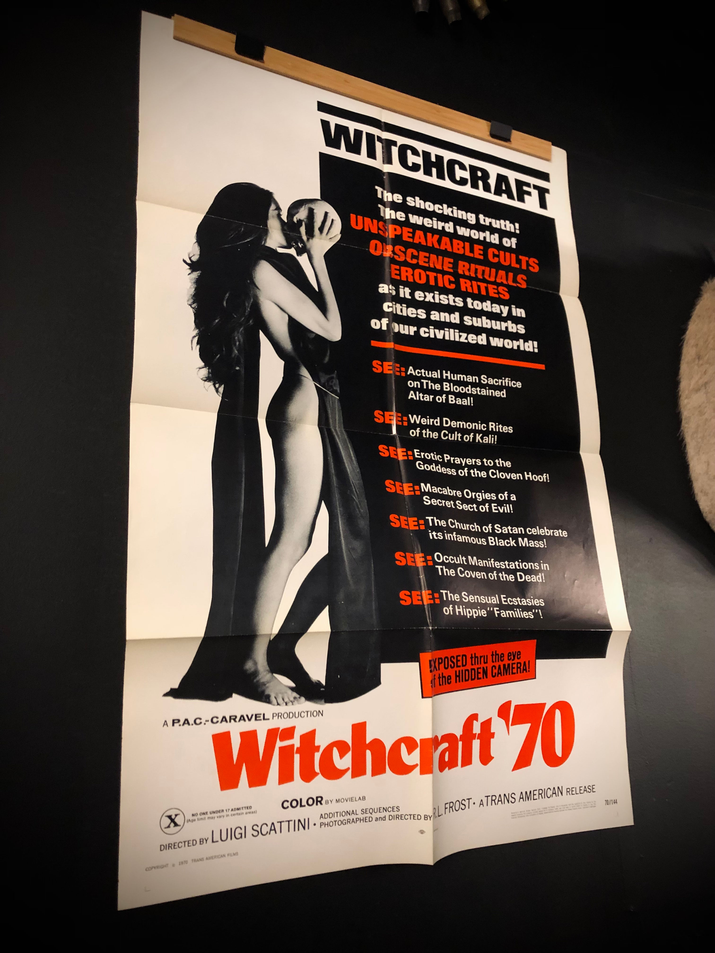 WITCHCRAFT '70 - ORIGINAL & NUMBERED MOVIE POSTER