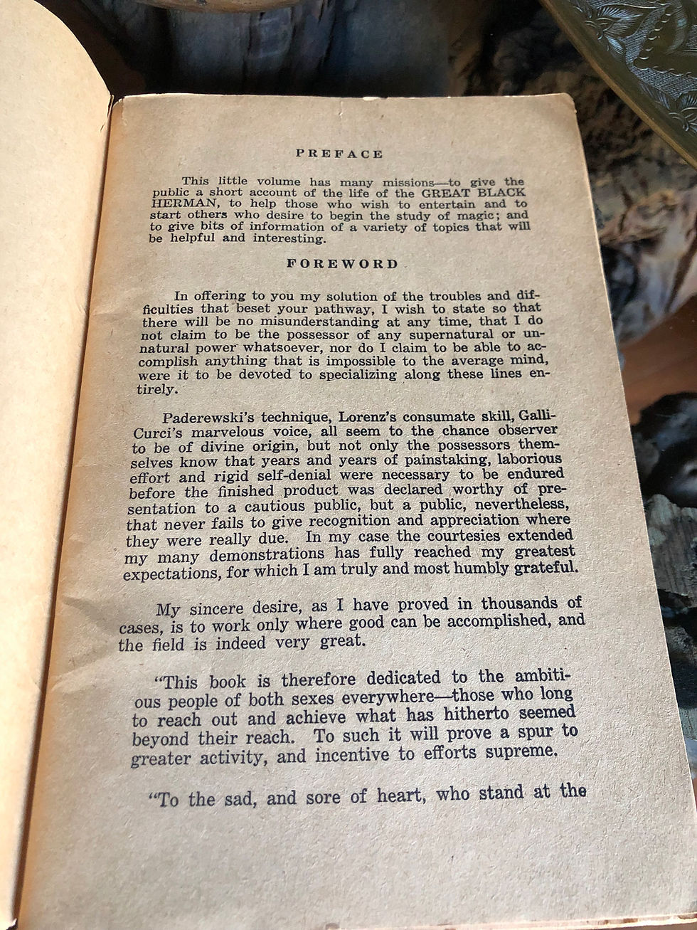 Thumbnail: 1938 BLACK HERMAN - MAGIC, MYSTERY & LEGERDERMAIN