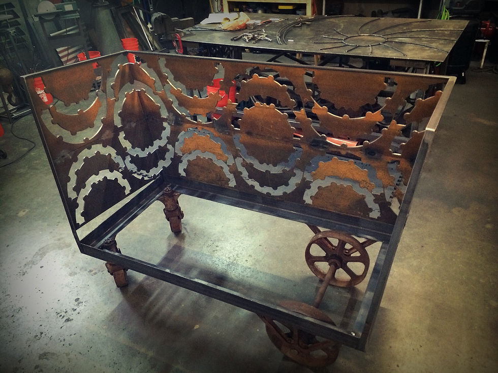 Thumbnail: Industrial Steel Sofa