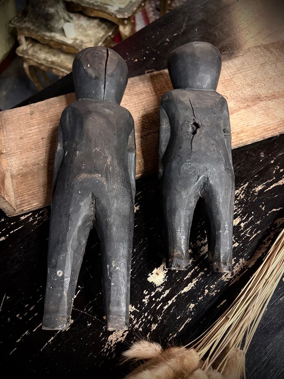 Thumbnail: VINTAGE CARVED WOOD IFUGAO BULUL DEITIES