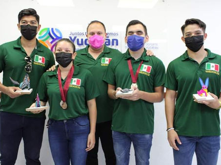 Atletas yucatecos obtienen medallas en Gran Prix de Para Atletismo en Nuevo Leon