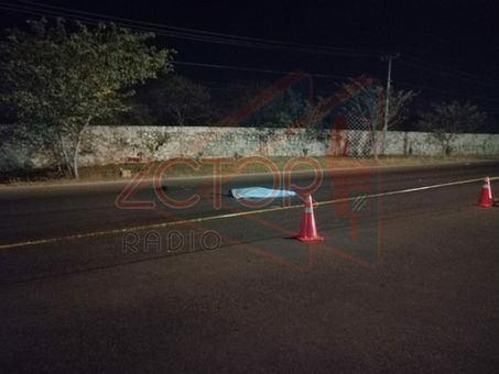 Peatón muere en accidente a horas de la madrugada