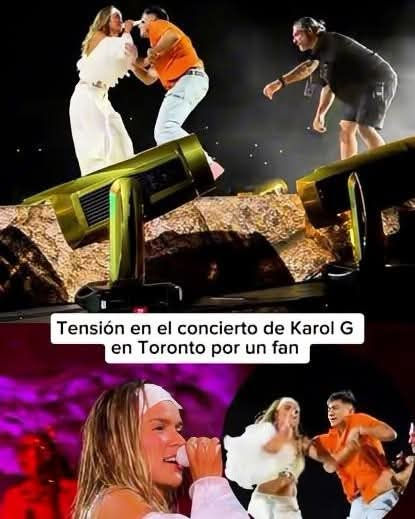 Fan Irrumpe y Jalonea a Karol G en pleno Concierto en Canadá