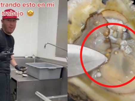 Trabajador de marisquería encuentra perlas al limpiar las ostras: "Ya me hice millonario", aseguró