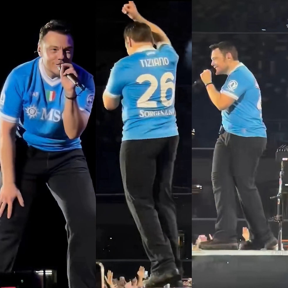Tiziano Ferro Reaparece Irreconocible en Concierto