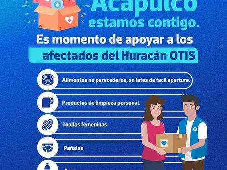 Ayuntamiento de Progreso continúa recibiendo víveres para ayudar a la población de Acapulco