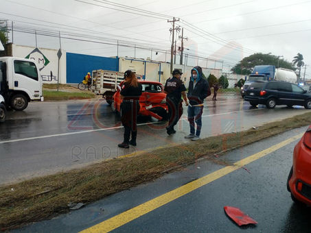 Choque múltiple en la vía Mérida-Umán