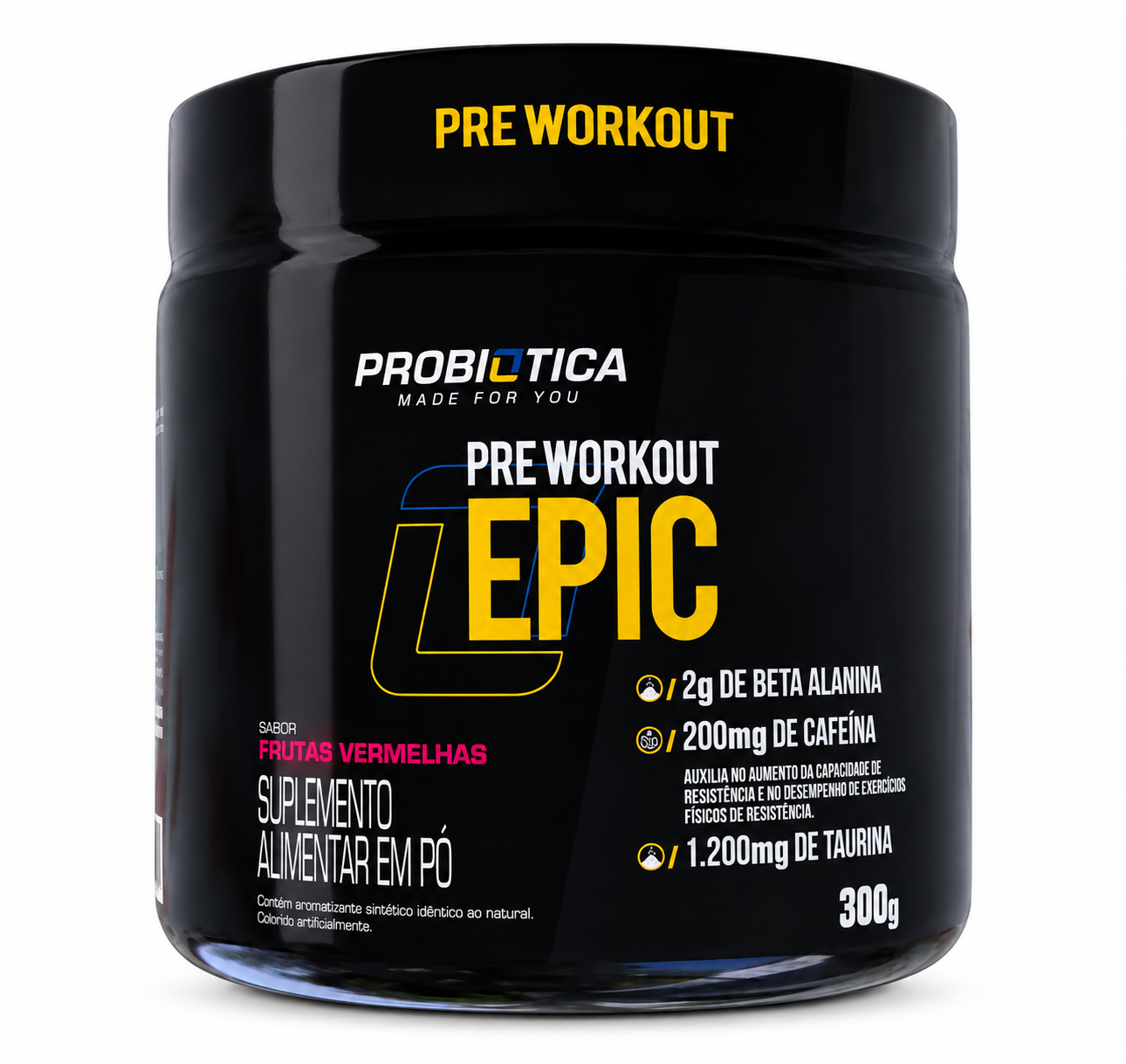 Pré Treino Epic Pré Workout + Amino - Pote 300g - Probiotica