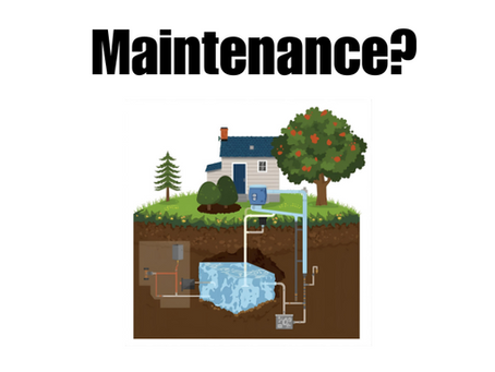 An image of a home and its septic tank system