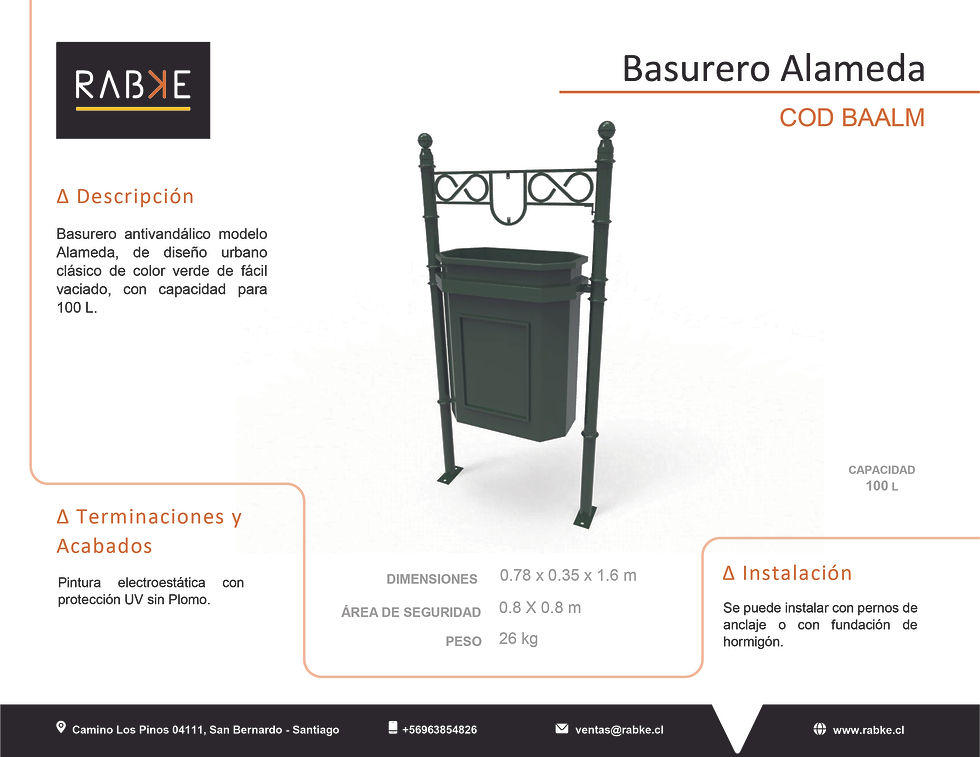 Miniatura: BAALM BASURERO ALAMEDA