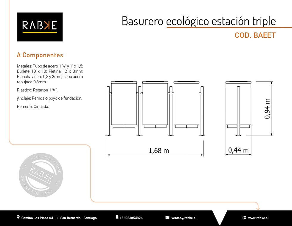 Miniatura: BAEET - Basurero Estación Triple