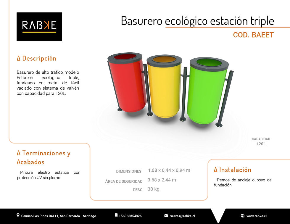 Miniatura: BAEET - Basurero Estación Triple