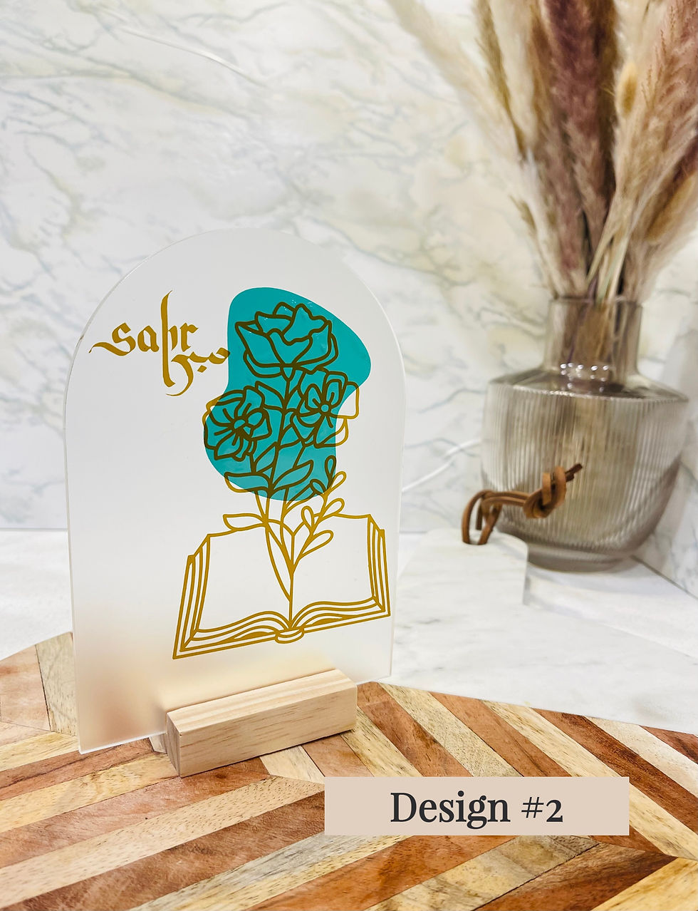 Thumbnail: Small Acrylic Dome with Natural Wooden Stand