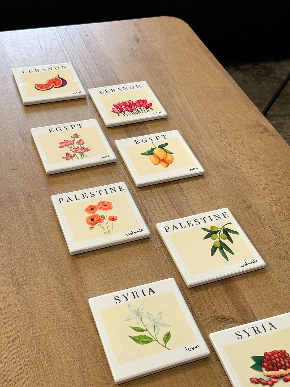 Thumbnail: Arabi Country Fruit & Floral Coaster (Set of 2)