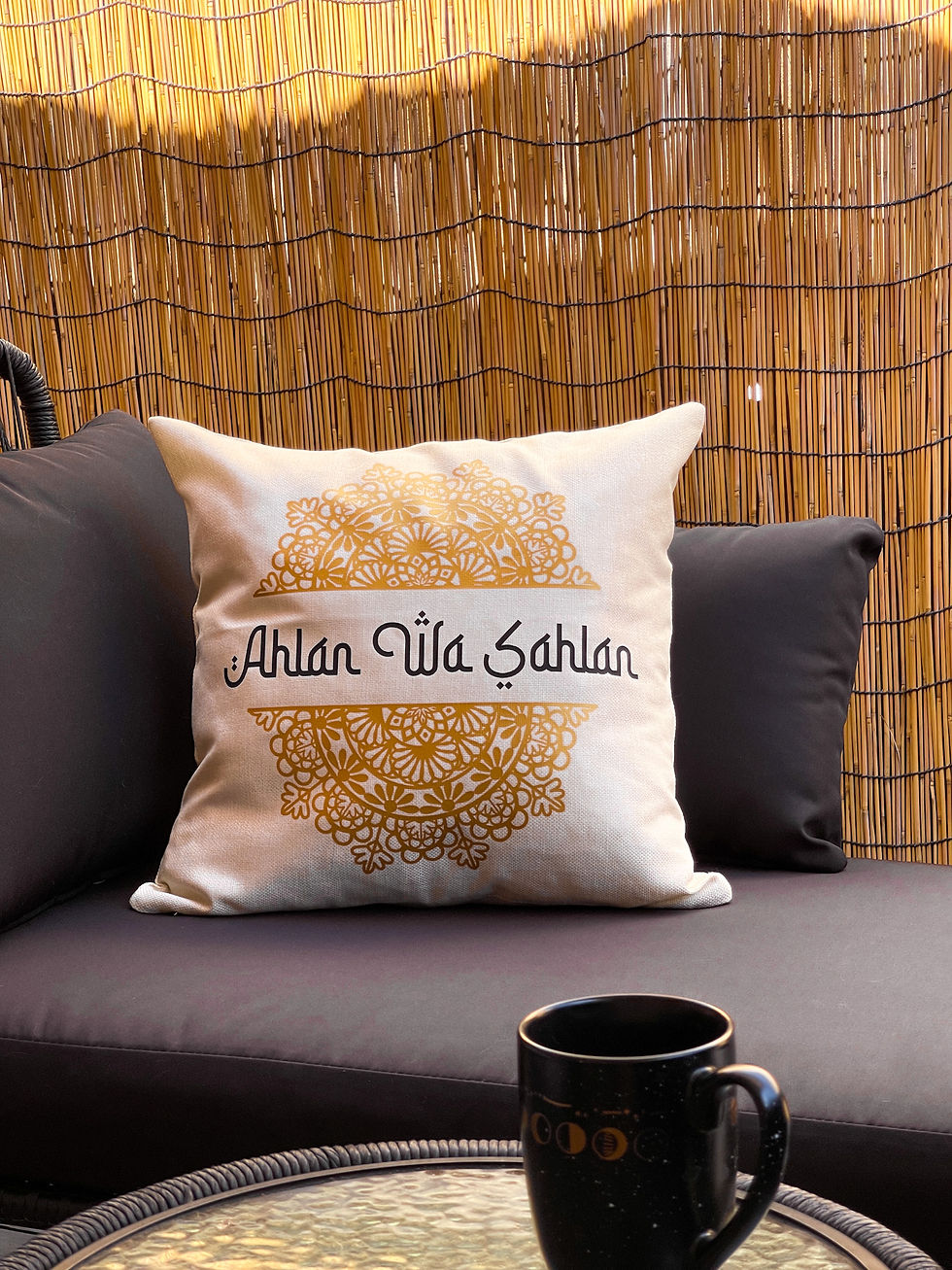 Thumbnail: Ahlan Wa Sahlan “Welcome” Pillow Cover 