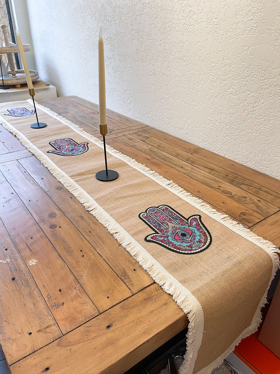 Thumbnail: Farmhouse-Style Hamsa Fringe Runner
