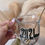 Thumbnail: صباح الخير | Sabah al-khayr | "Good Morning" 16oz Glass Mug with Gold Spoon