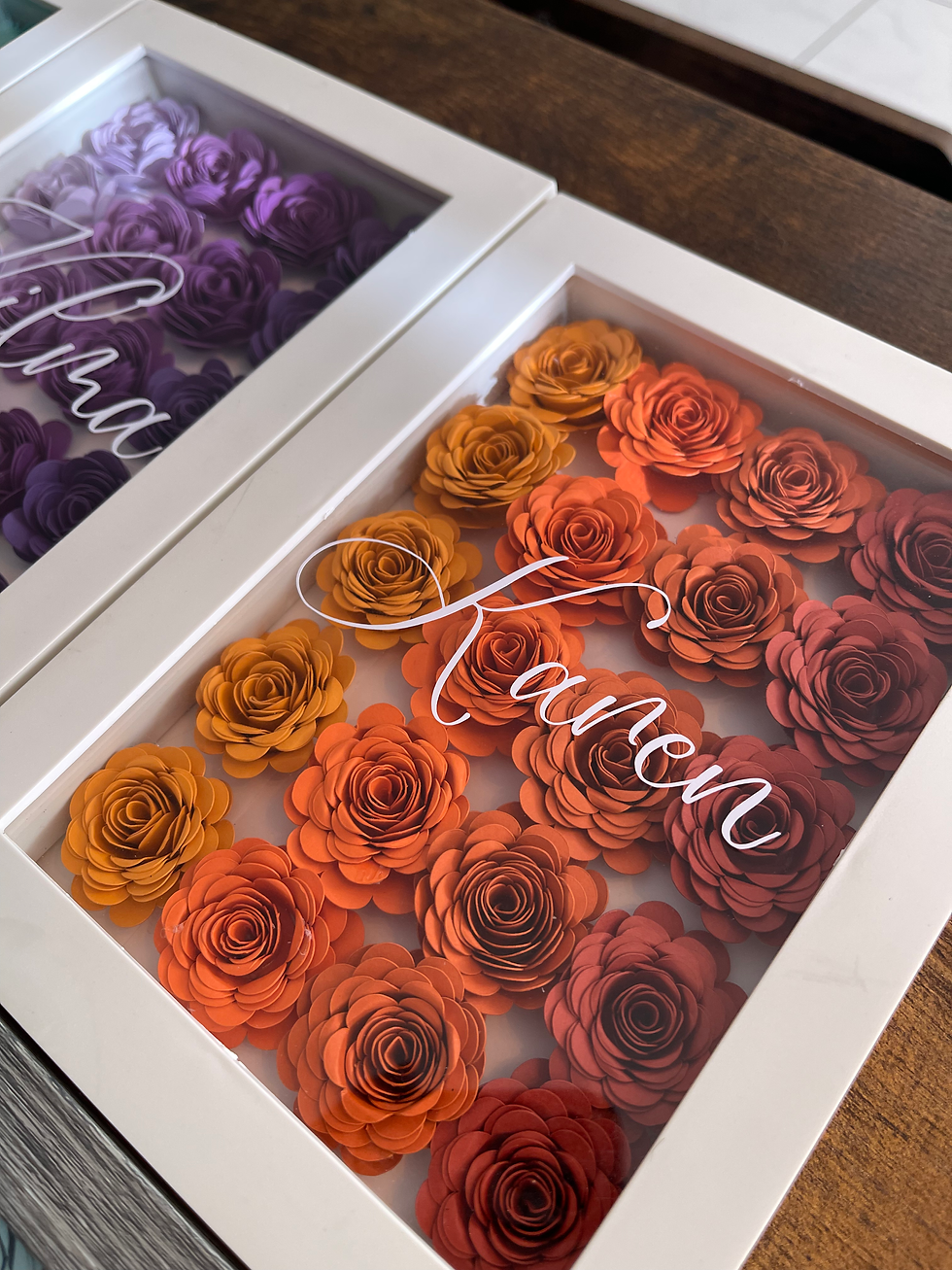 Thumbnail: Personalized Ombré Blossom Frame