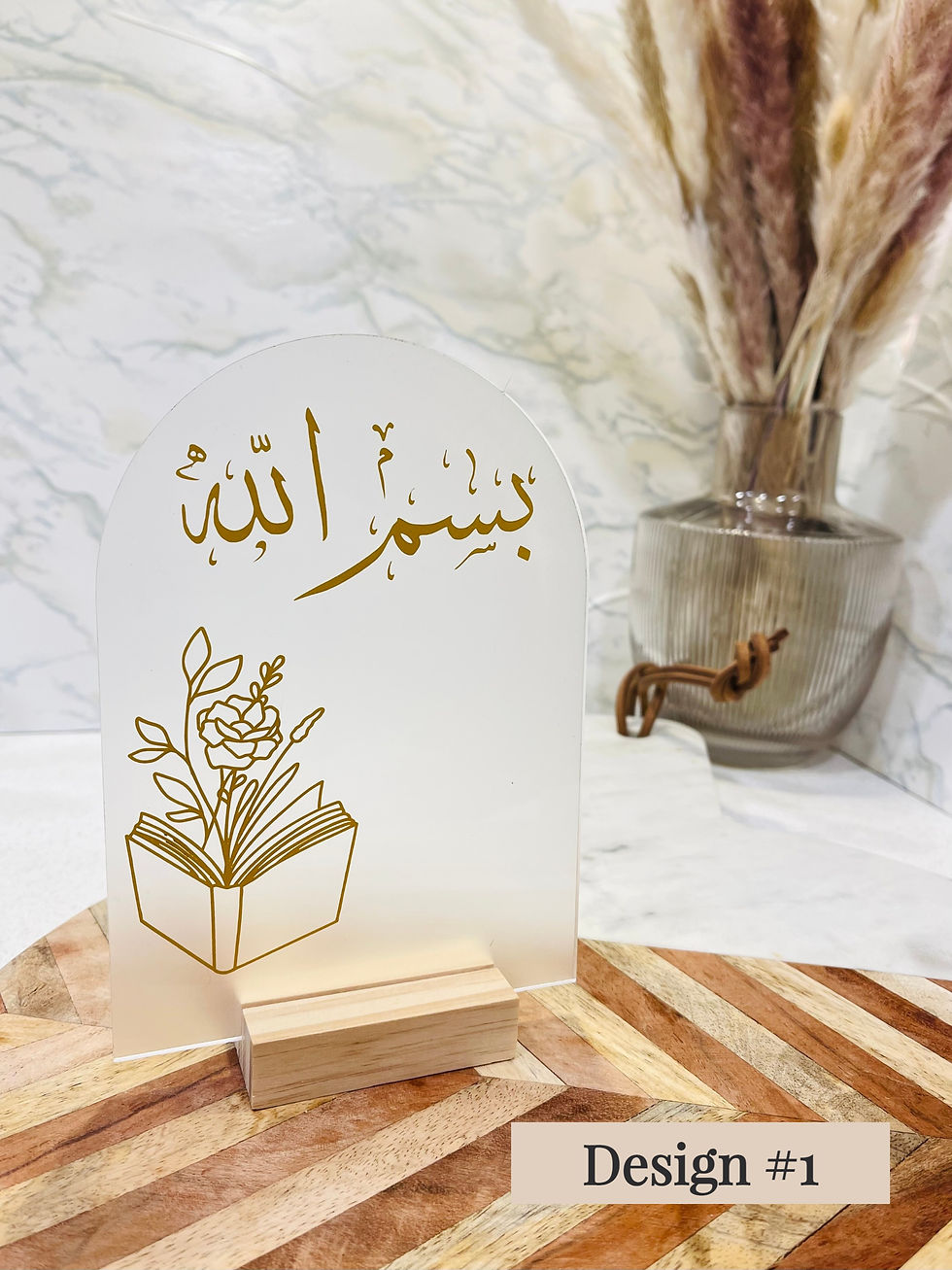 Thumbnail: Small Acrylic Dome with Natural Wooden Stand
