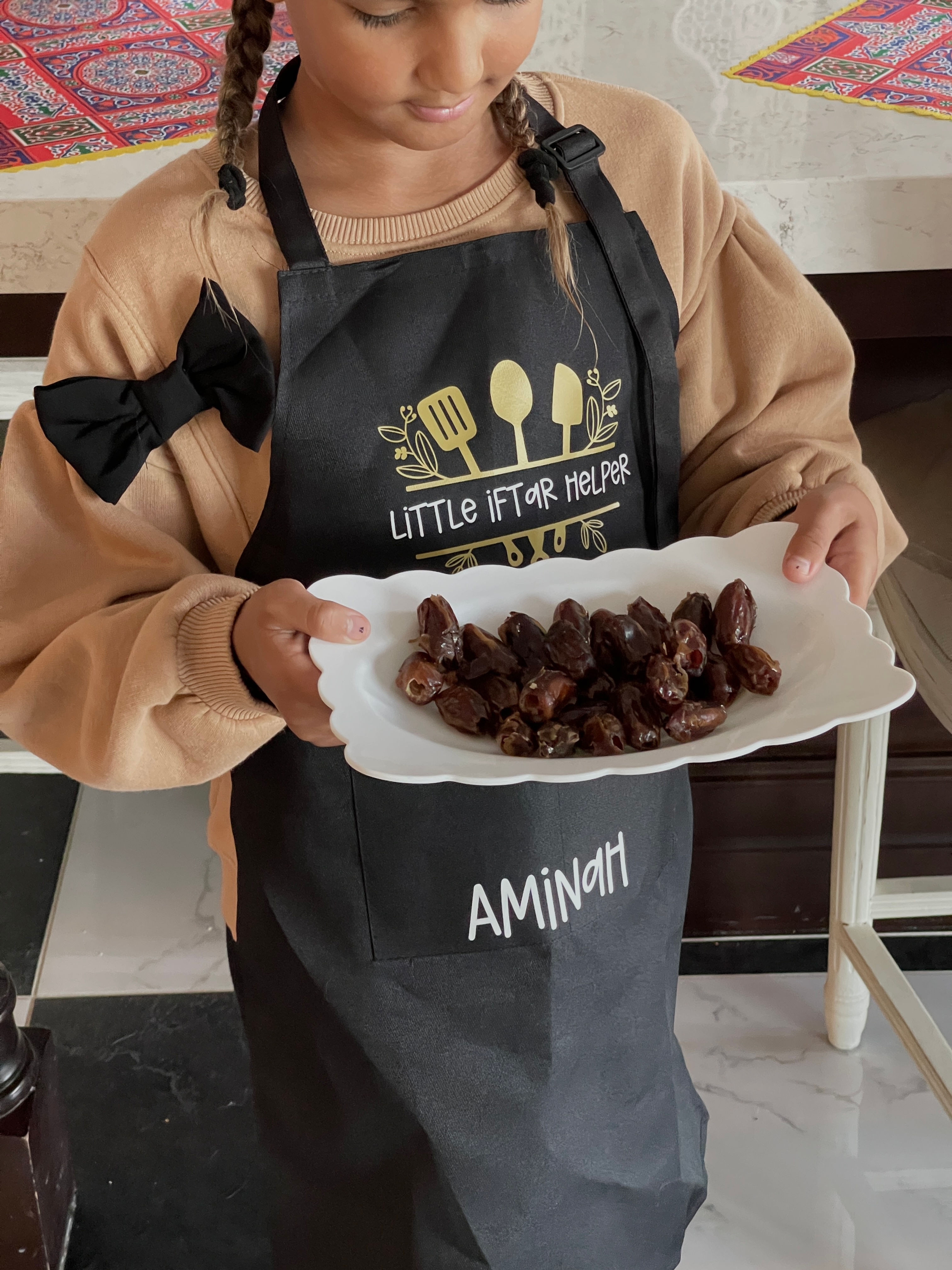 Kid’s Iftar Helper Apron with Chef Hat