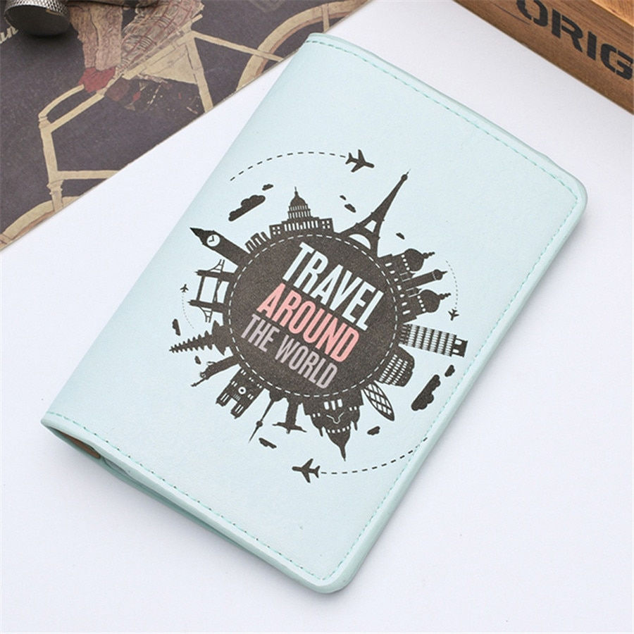 Thumbnail: Travel Passport Cover Case Credit Card Holder