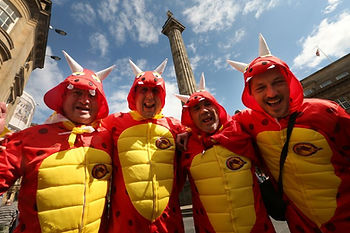 Rugby fans enjoying the Dacia Magic Weekend in Newcastle
