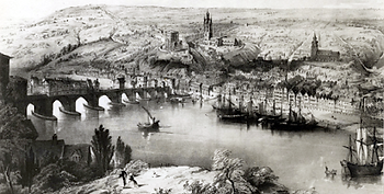 How Newcastle upon Tyne looked when the Claughan's lived here in the 16th and 17th Century