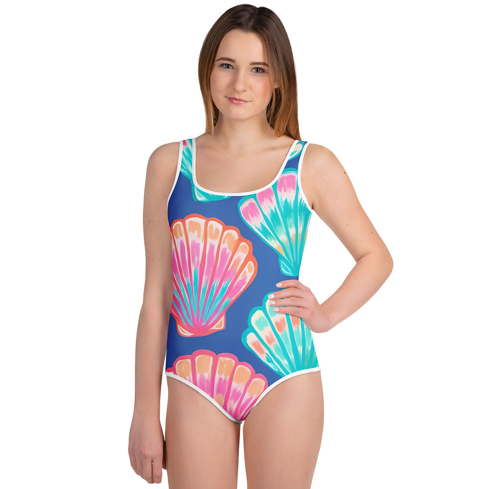 Thumbnail: Protection is Power | Youth One-Piece Swimsuit UPF 50+