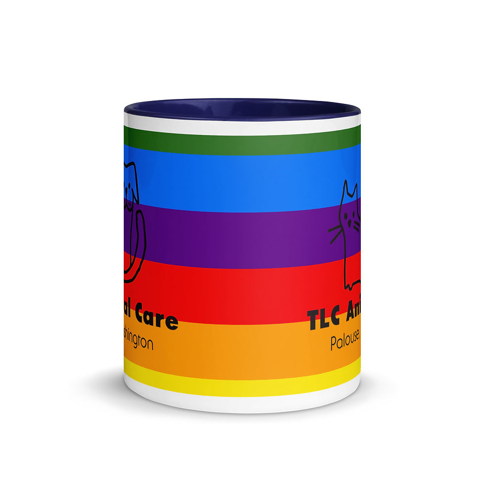 Thumbnail: TLC Mug with Color Inside Rainbows