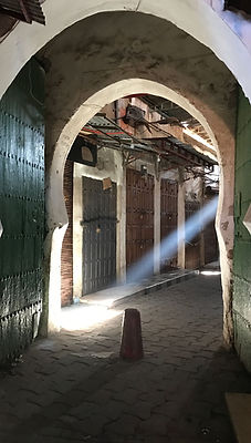 Souk Semmarine Market, brick, arches, sunlight
