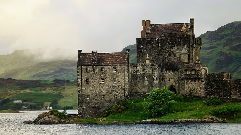 Castle by the lake
