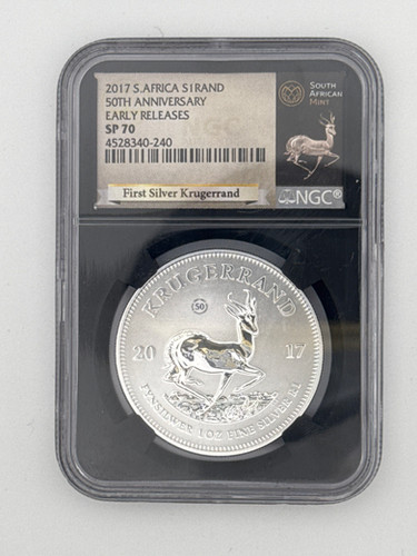 2017 - SP 70 - 50th Anniversary - Silver Krugerrand | National