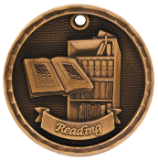 Thumbnail: MUSIC, MATH or READING 3D Medals