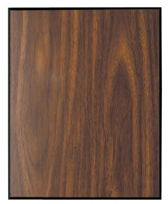 Thumbnail: Walnut Finished-Black Edge Pressed Wood Plaques