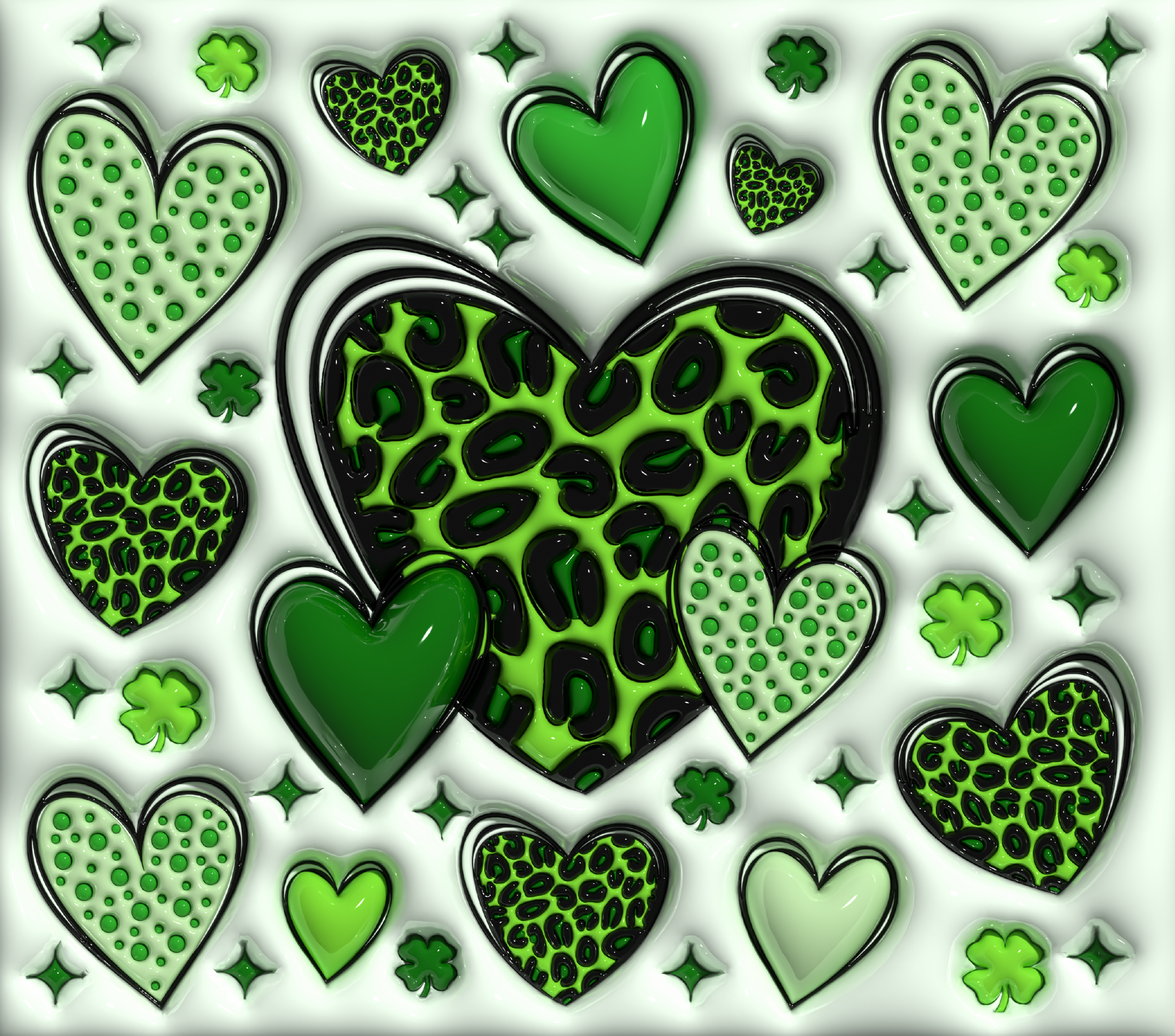 #295  St. Patricks Hearts