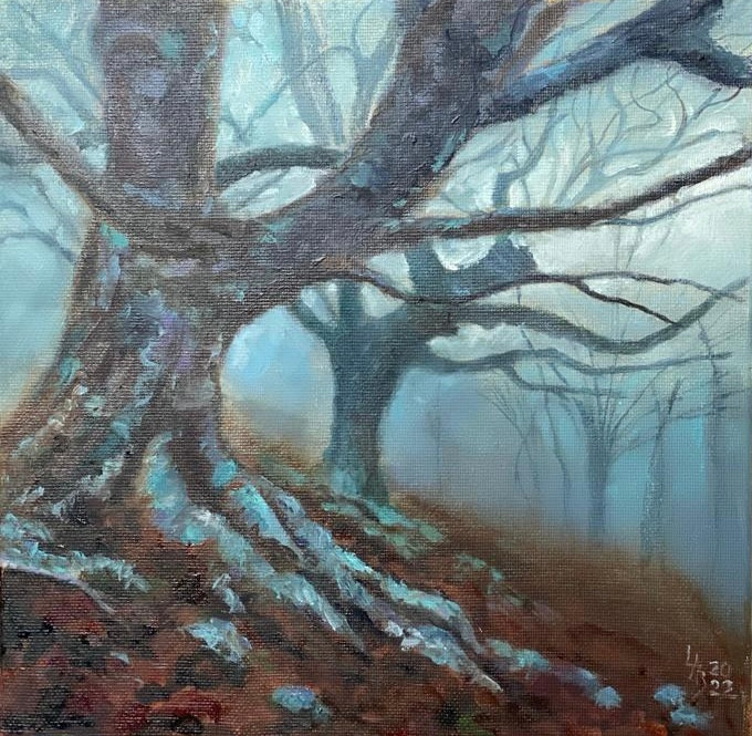 Behind the fog