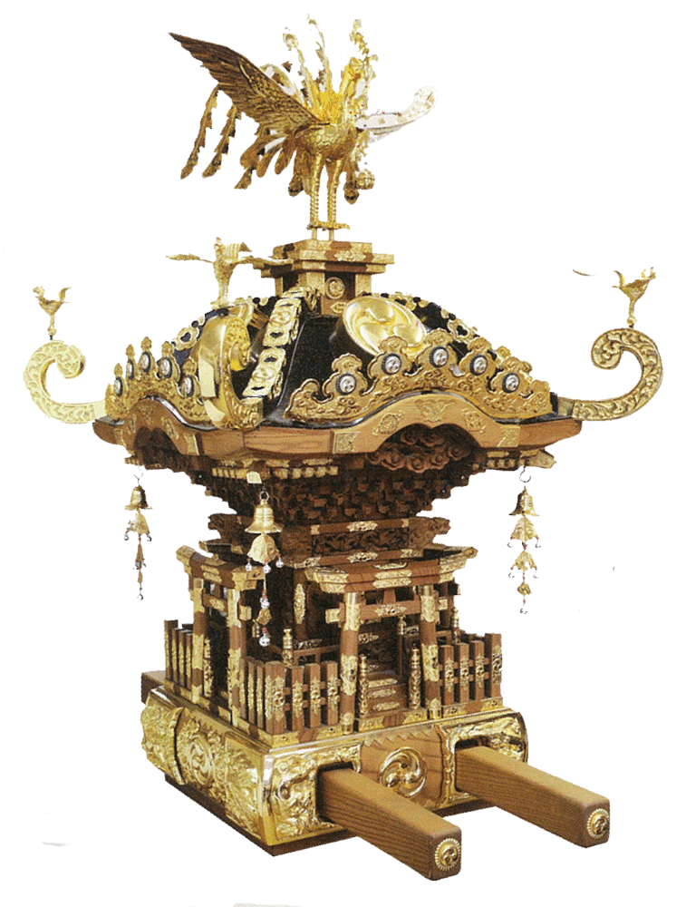 神輿 唐破風づくり<欅材>1.gif