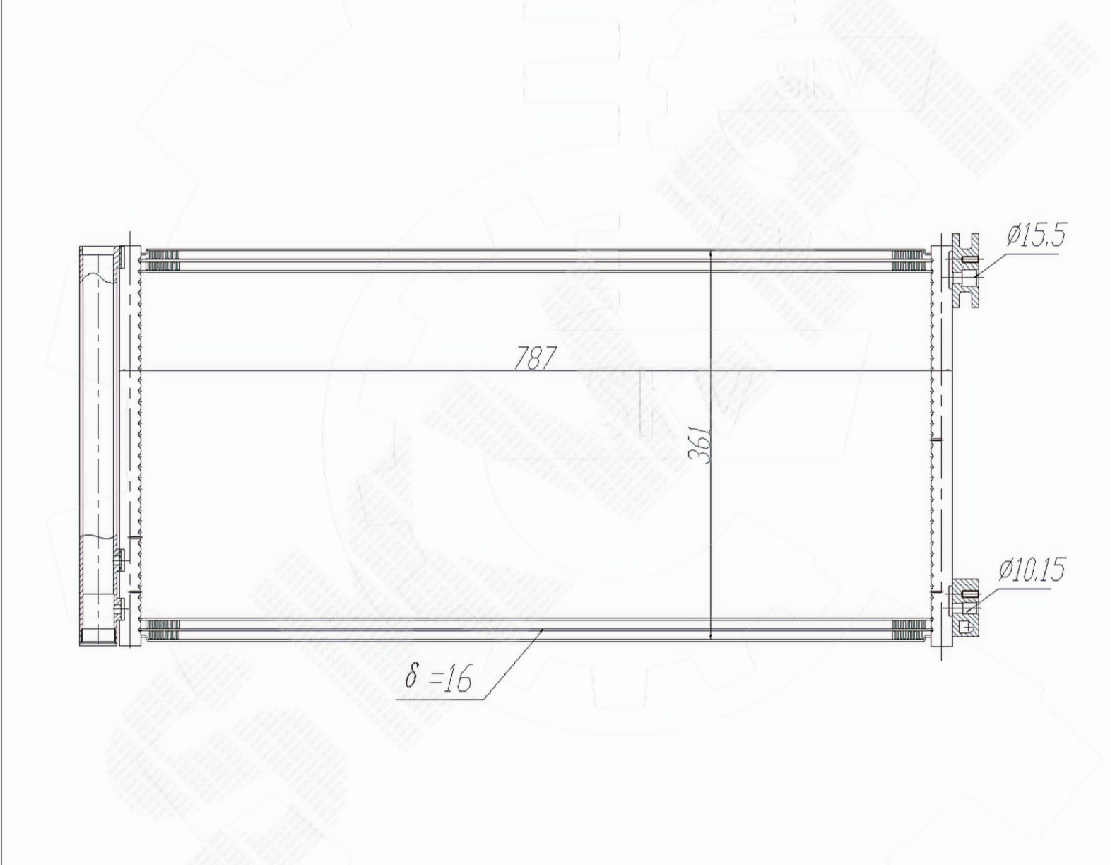 93868375Condenser A/C-Ψυγείο A/C Opel Vivaro-B