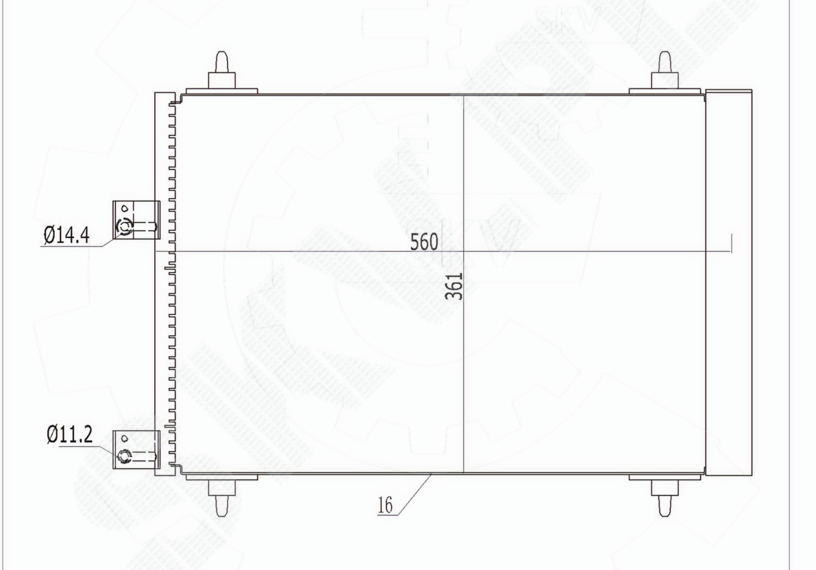 6455 AC Condenser- A/C-Ψυγείο A/C Peugeot,Citroen