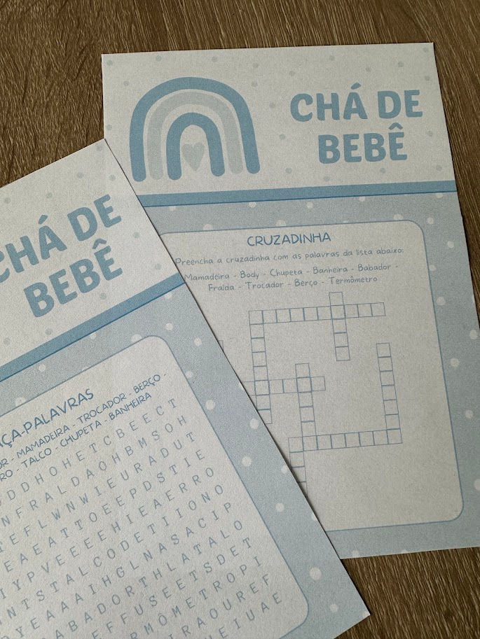 Miniatura: Kit brincadeiras Chá de bebê Arco-Íris (PDF)